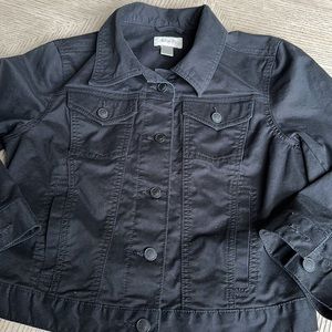 Ann Taylor LOFT - Black Cotton-Blend Jacket - SZ S